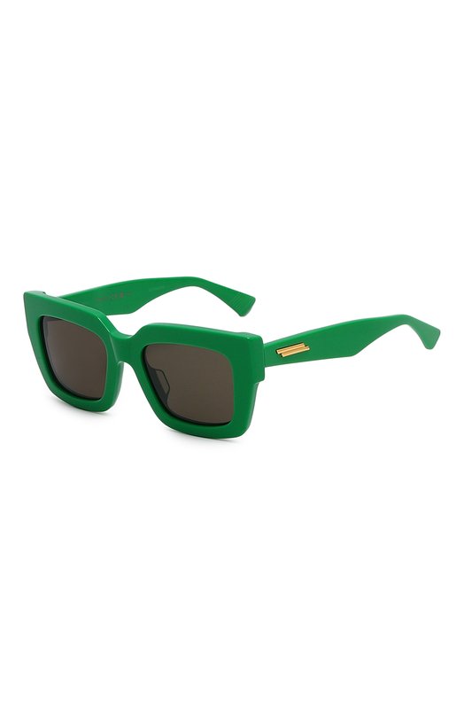 женские солнцезащитные очки bottega veneta, зеленые