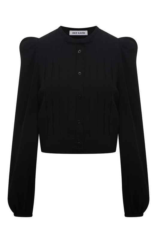 женская шелковые блузка dice kayek, черная