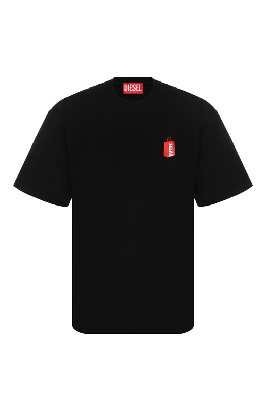 мужская футболка diesel, черная