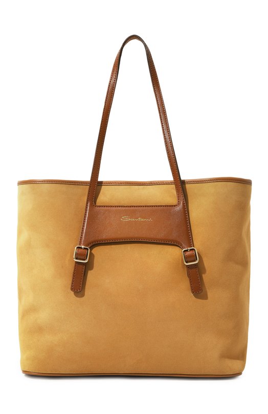 женская сумка-шоперы santoni, желтая