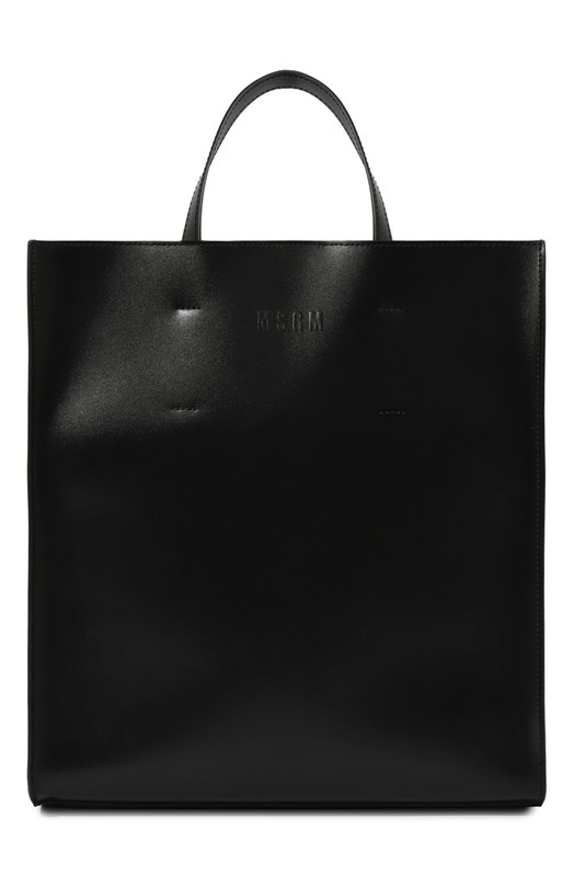 женская сумка-шоперы msgm, черная