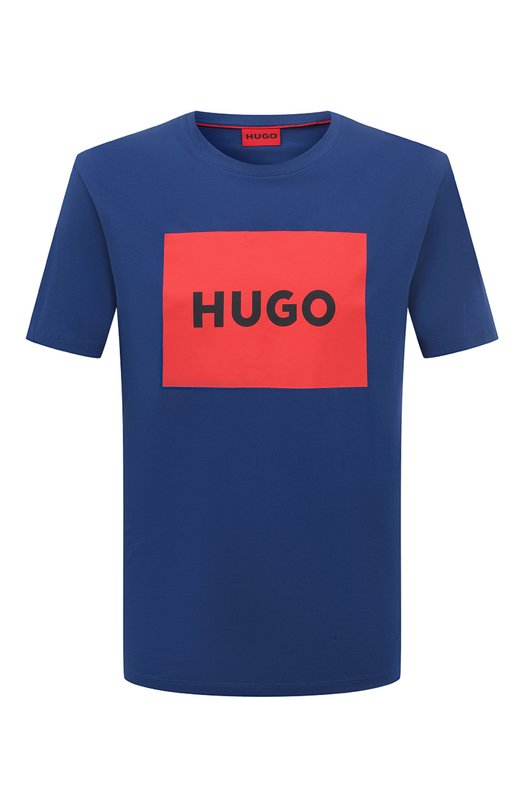 мужская футболка hugo, синяя