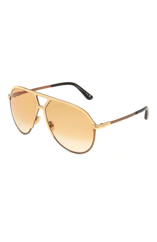 женские солнцезащитные очки tom ford, золотые