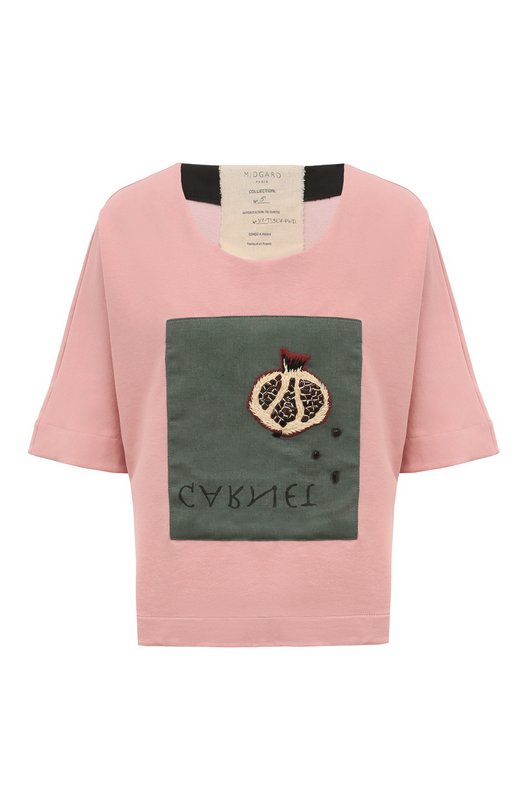женская футболка midgard paris, розовая