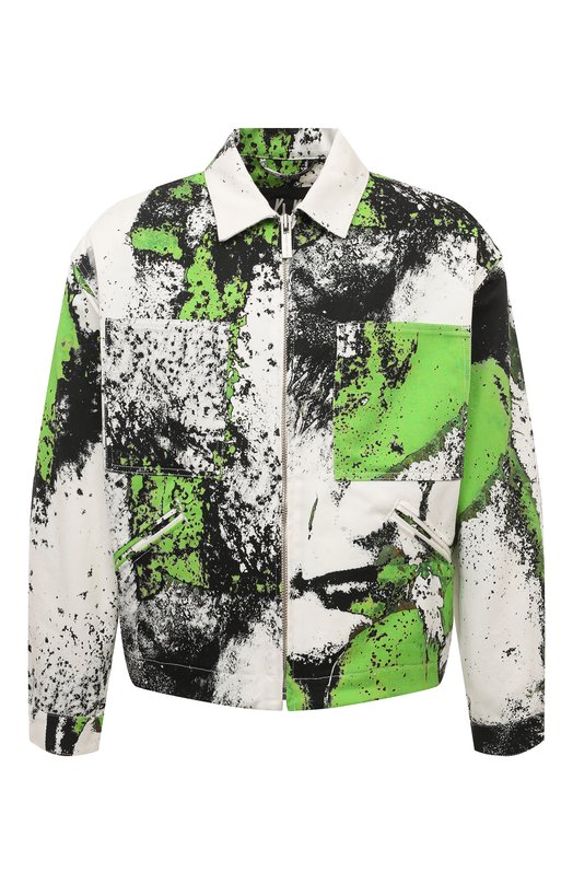 мужская джинсовые куртка 44 label group, зеленая