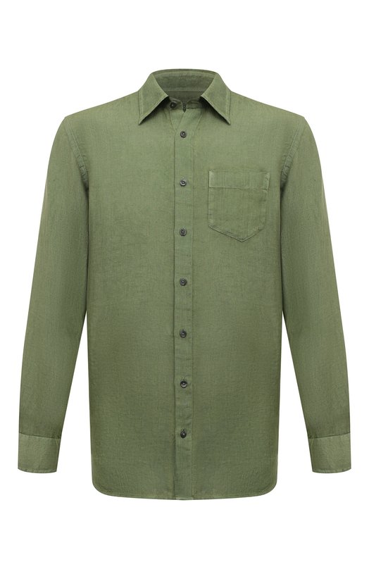 мужская рубашка 120% lino, зеленая