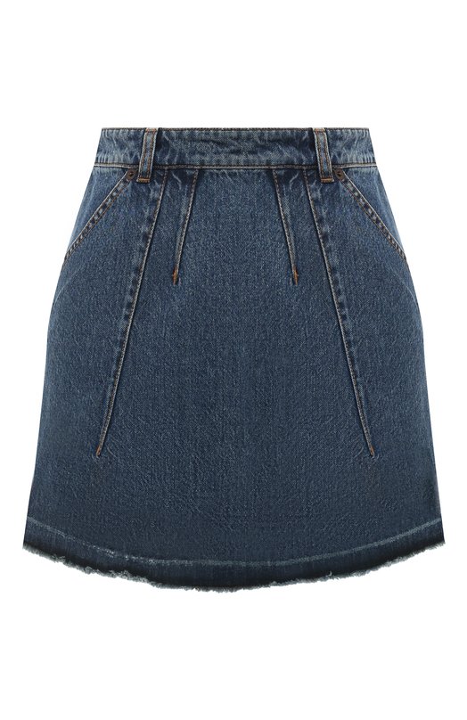 женская джинсовые юбка del core, синяя