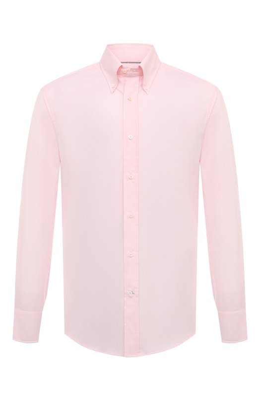 мужская рубашка brunello cucinelli, розовая