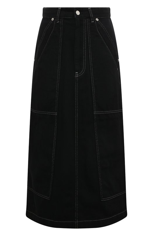 женская джинсовые юбка mm6, черная
