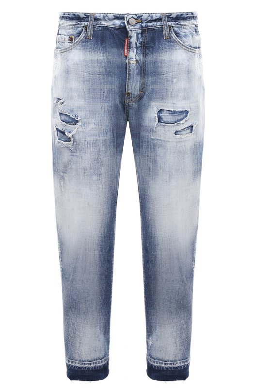мужские зауженные джинсы dsquared2, синие