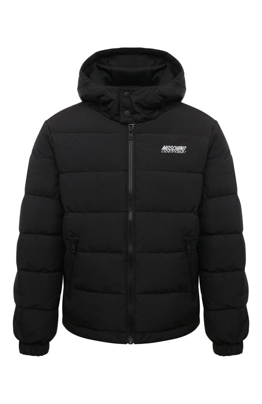 мужская утепленные куртка moschino, черная