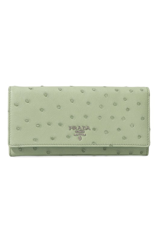 женский кошелёк prada, зеленый