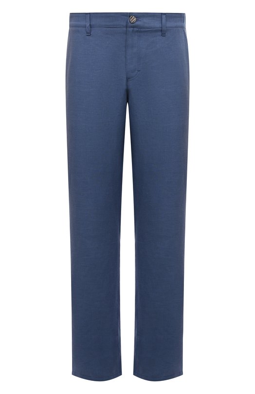 мужские шелковые брюки zilli, голубые