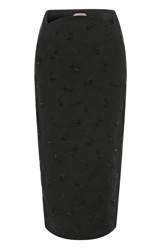 женская юбка-карандаш n21, черная