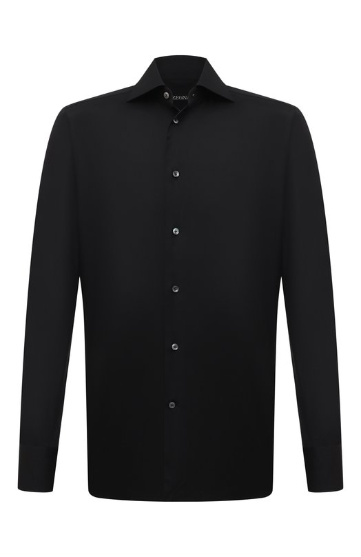 мужская рубашка zegna, черная