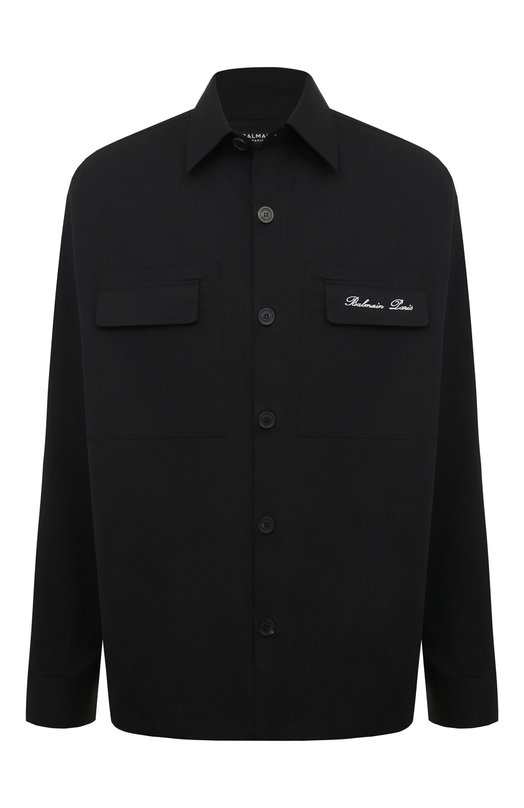 мужская рубашка balmain, черная