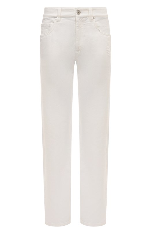 женские джинсы brunello cucinelli, белые