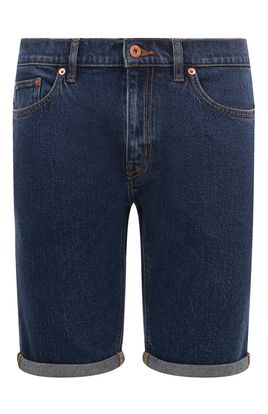 мужские джинсовые шорты hugo, синие