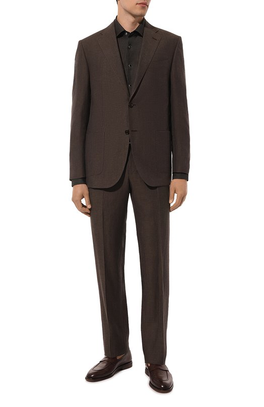 мужской костюм corneliani, коричневый