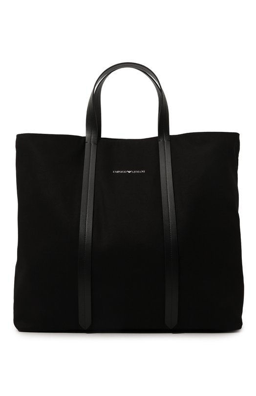 мужская сумка-шоперы emporio armani, черная