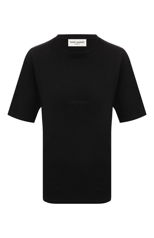 женская футболка saint laurent, черная