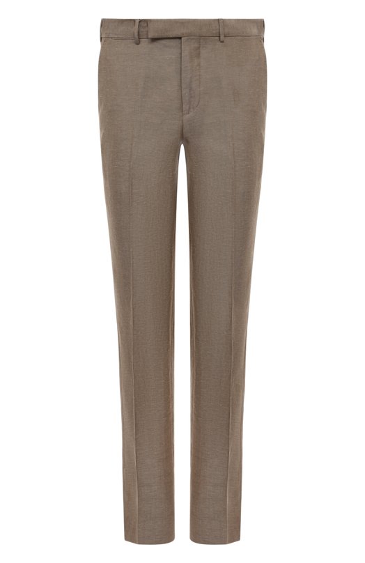 мужские шерстяные брюки zegna, коричневые