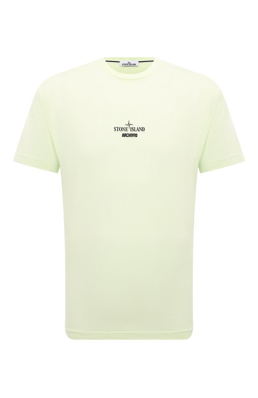 мужская футболка stone island, зеленая