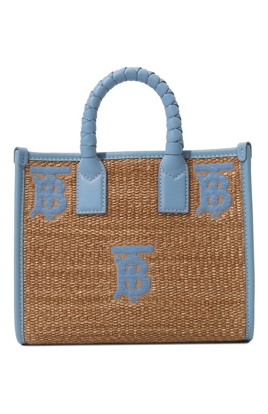 женская сумка-шоперы burberry, голубая