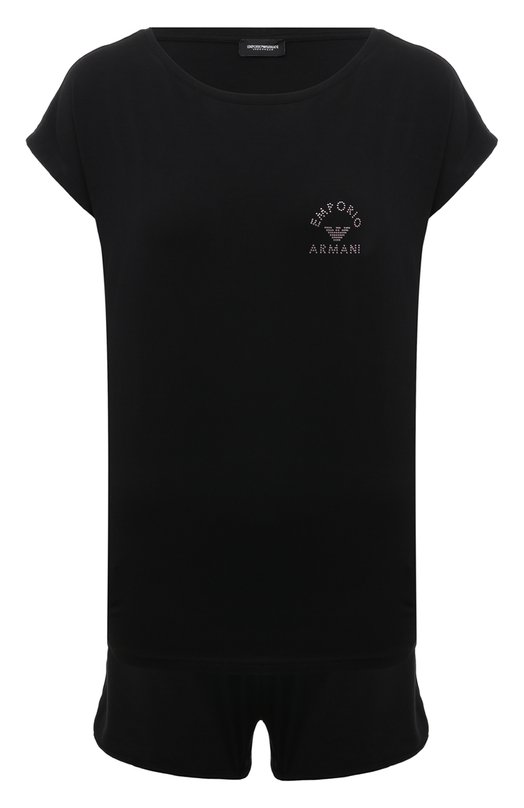 женская пижама emporio armani, черная