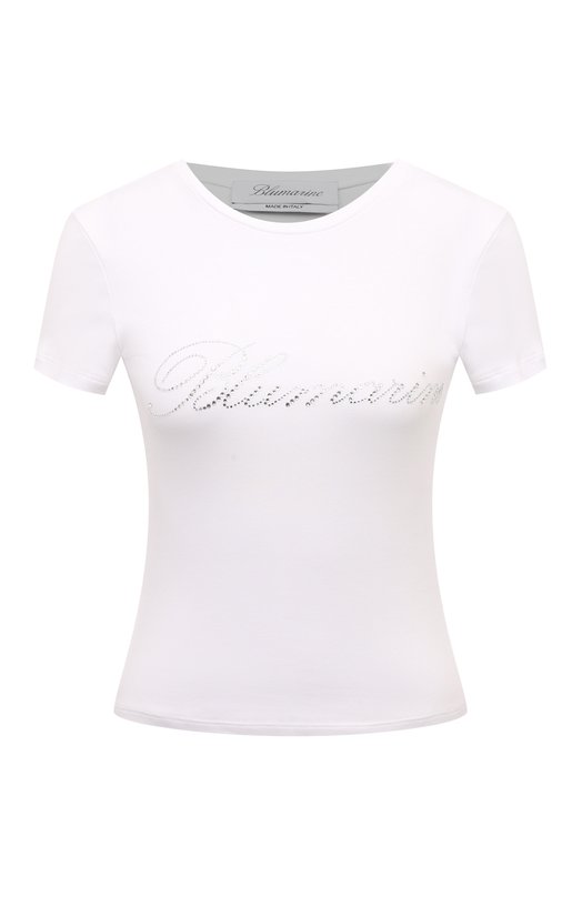 женская футболка blumarine, белая