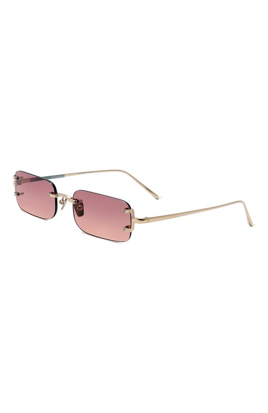 женские солнцезащитные очки linda farrow, розовые