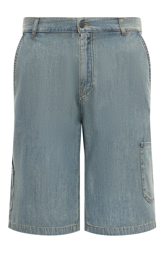 мужские джинсовые шорты moschino, голубые