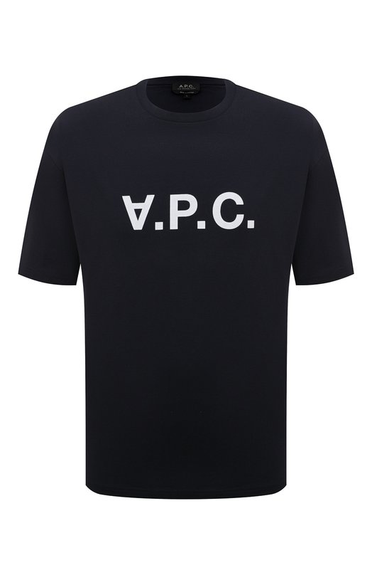 мужская футболка a.p.c, синяя