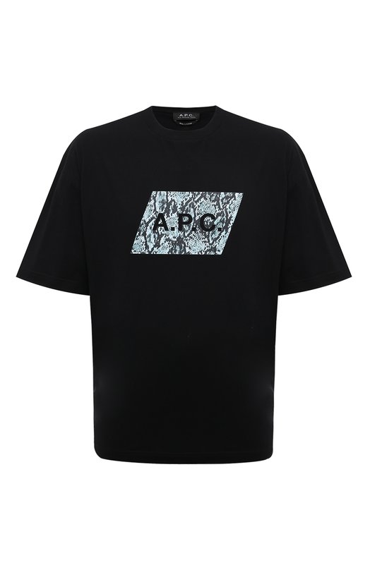 мужская футболка a.p.c, черная