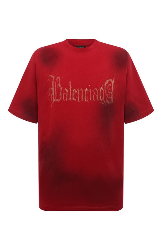 мужская футболка balenciaga, красная