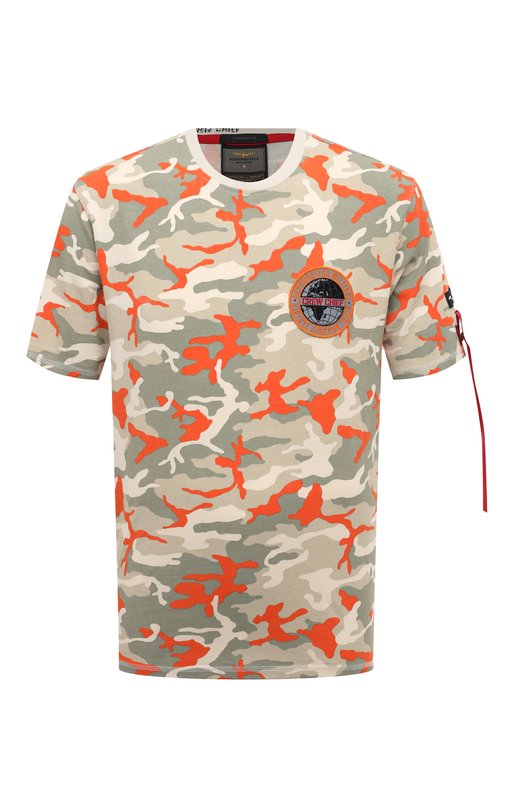 мужская футболка aeronautica militare, разноцветная
