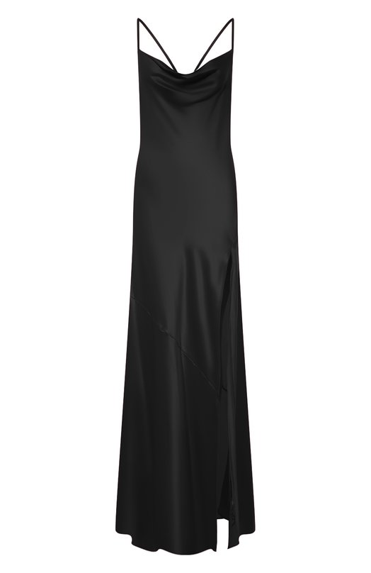 женское шелковые платье daname, черное