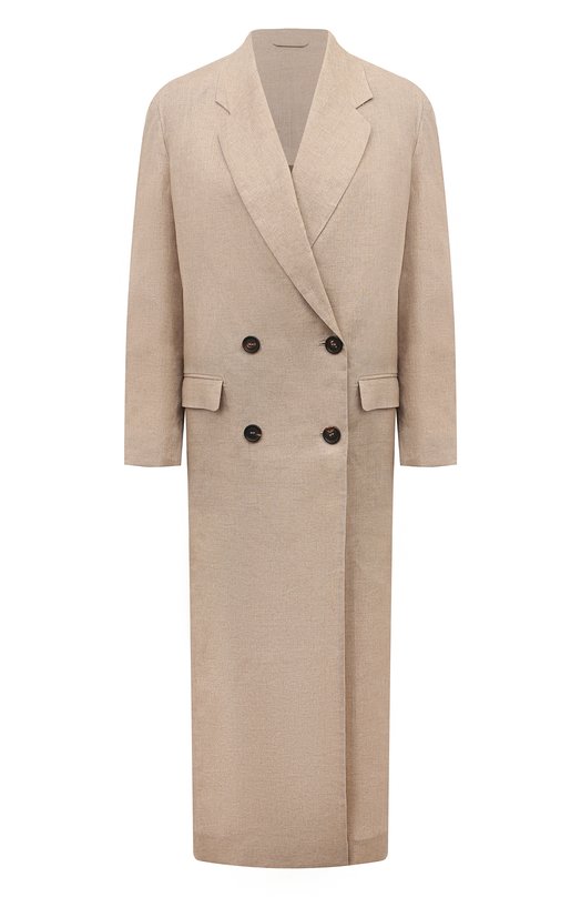 женское пальто brunello cucinelli, бежевое