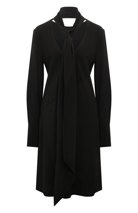женское шелковые платье helmut lang, черное