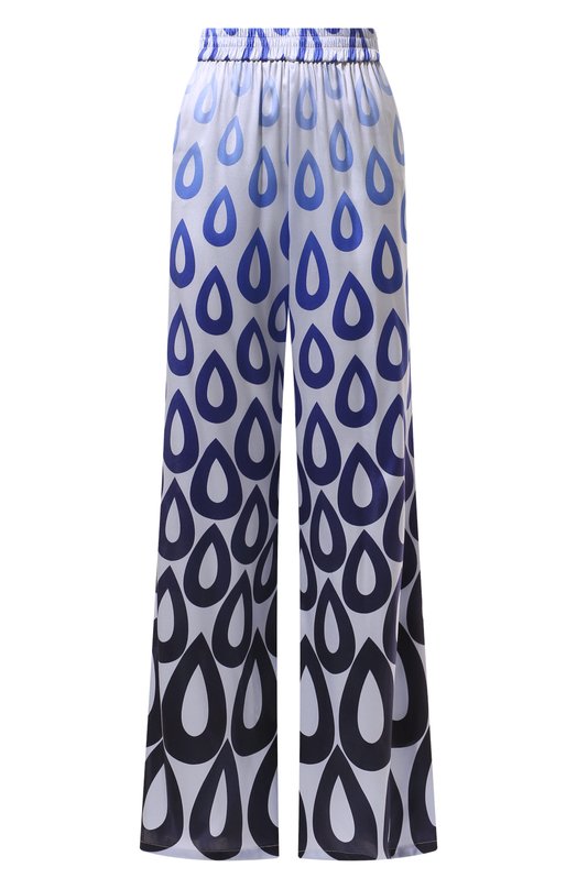 женские шелковые брюки yanina, голубые