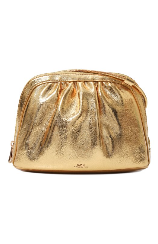 женская сумка через плечо a.p.c, золотая