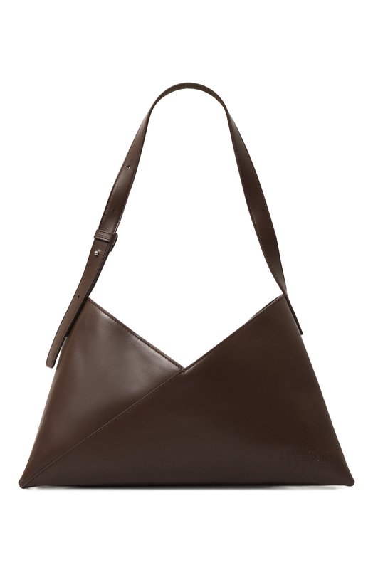 женская сумка mm6, коричневая