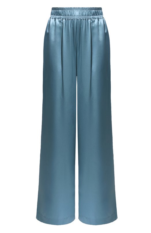 женские шелковые брюки jacob lee, голубые