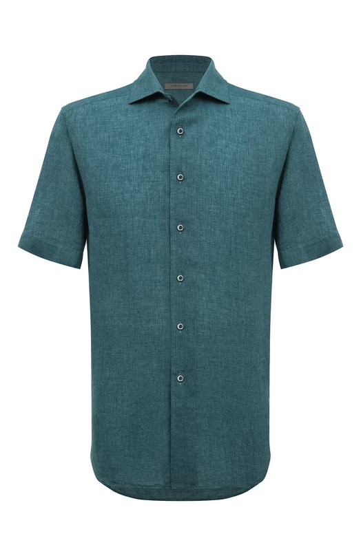 мужская рубашка corneliani, зеленая