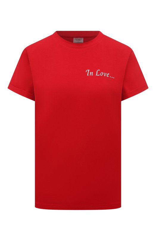 женская футболка seven lab, красная