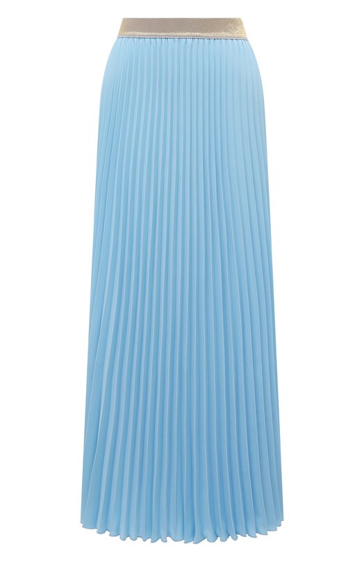 женская плиссированные юбка seven lab, голубая