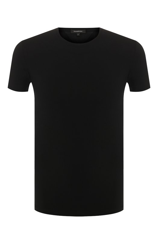 мужская футболка с коротким рукавом ermenegildo zegna, черная