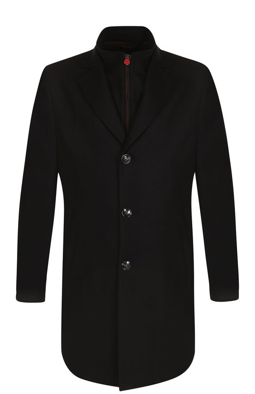 мужское кашемировые пальто kiton, черное