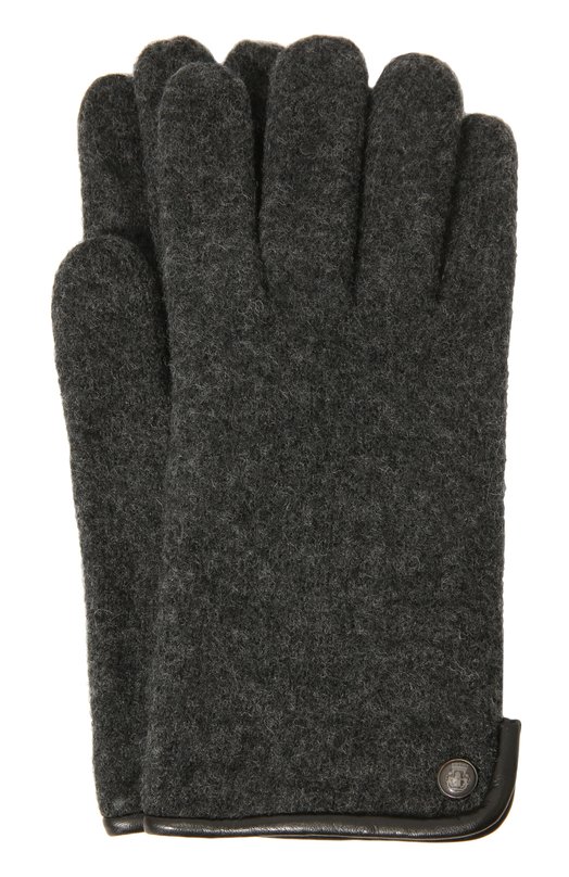 мужские кожаные перчатки roeckl, серые