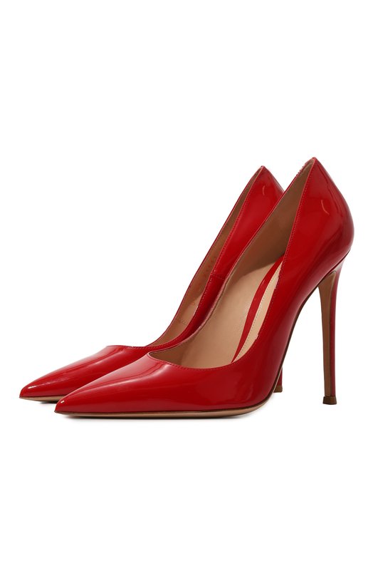 женские туфли на шпильке gianvito rossi, красные